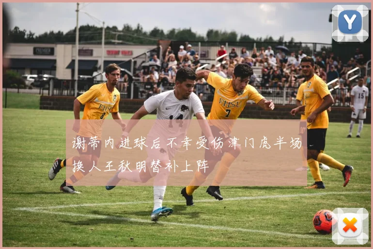 谢蒂内进球后不幸受伤津门虎半场换人王秋明替补上阵
