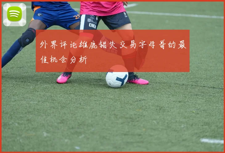 外界评论雄鹿错失交易字母哥的最佳机会分析
